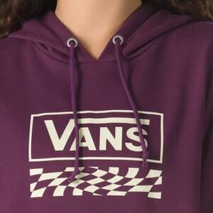 VANS Kenton Boyfriend Pullover Hoodie maroon xs